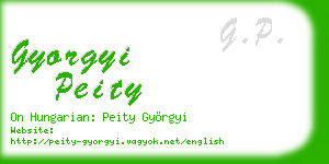 gyorgyi peity business card