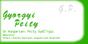 gyorgyi peity business card